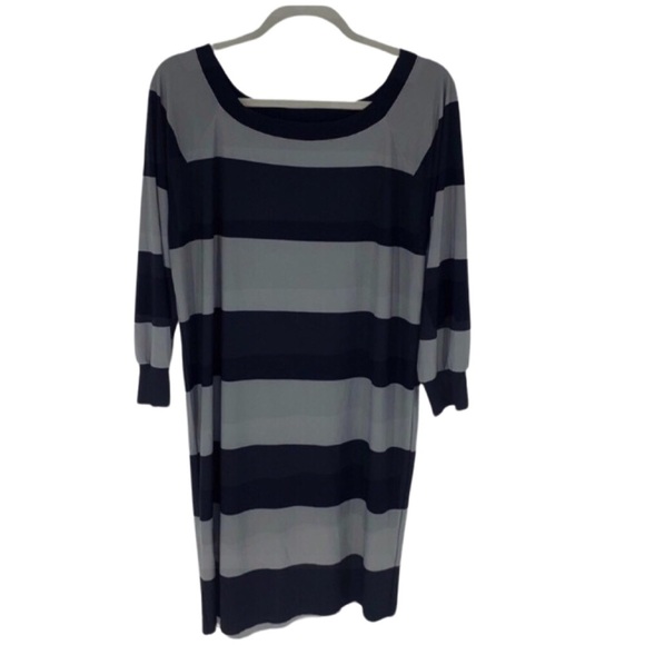NORMA KAMALI Wide Stripe Dress - Picture 1 of 12